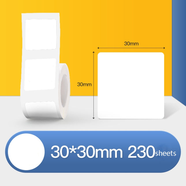 Thermal Label Paper Self-Adhesive Paper Fixed Asset Food Clothing Tag Price Tag for NIIMBOT B11 / B3S, 30x20mm 320 Sheets, 30x30mm 230 Sheets, 30x40mm 180 Sheets, 40x20mm 320 Sheets, 40x30mm 230 Sheets, 40x80mm 95 Sheets, 45x15mm 460 Sheets            ...