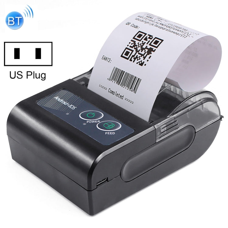 58HB6 Portable Bluetooth Thermal Printer Label Takeaway Receipt Machine, Supports Multi-Language & Symbol/Picture Printing, US Plug (English ), EU Plug (English ), EU Plug (Brazilian Portuguese ), UK Plug (English), US Plug (Traditional Chinese)�������...