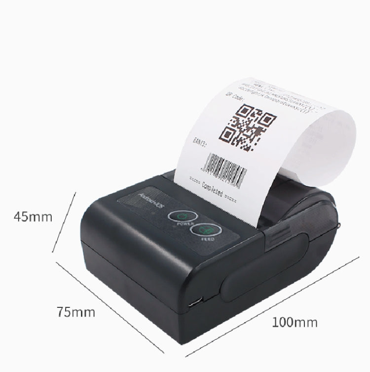58HB6 Portable Bluetooth Thermal Printer Label Takeaway Receipt Machine, Supports Multi-Language & Symbol/Picture Printing, US Plug (English ), EU Plug (English ), EU Plug (Brazilian Portuguese ), UK Plug (English), US Plug (Traditional Chinese)�������...