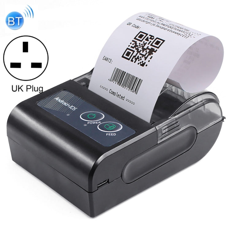 58HB6 Portable Bluetooth Thermal Printer Label Takeaway Receipt Machine, Supports Multi-Language & Symbol/Picture Printing, US Plug (English ), EU Plug (English ), EU Plug (Brazilian Portuguese ), UK Plug (English), US Plug (Traditional Chinese)�������...