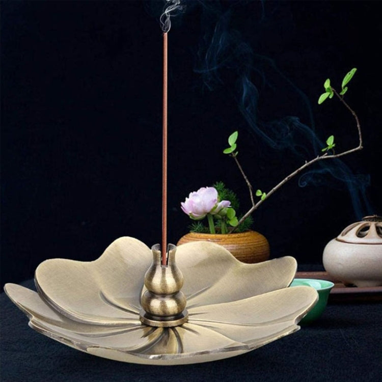 Household Bedroom Alloy sandalwood Furnace Creative Antique Line Incense Burner Incense Holder, Drop Shape, Gourd