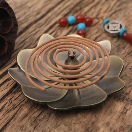 Household Bedroom Alloy sandalwood Furnace Creative Antique Line Incense Burner Incense Holder, Drop Shape, Gourd