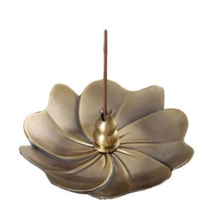 Household Bedroom Alloy sandalwood Furnace Creative Antique Line Incense Burner Incense Holder, Drop Shape, Gourd
