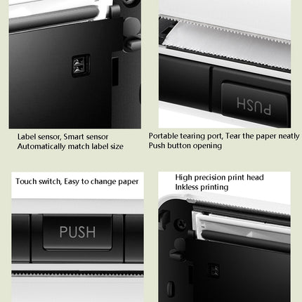 Memobird G4 Handheld Home Student Search Question Graffiti Notes Portable Bluetooth Thermal Printer, Avocado Green, Peach Powder, Classic White