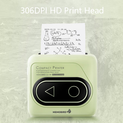 Memobird G4 Handheld Home Student Search Question Graffiti Notes Portable Bluetooth Thermal Printer, Avocado Green, Peach Powder, Classic White