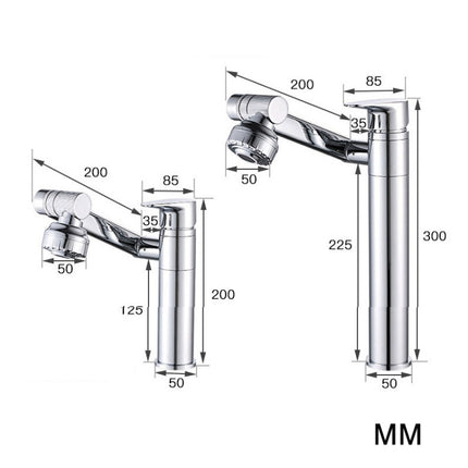 Universal Swivel Faucet Bathroom Hot & Cold Dual-Out Mode Faucet, Short HT-805065, High HT-805065-1, Short HT-99528, High HT-99528-1, Short HT-87590, High HT-87590-1, Short HT-90560, High HT-90560-1