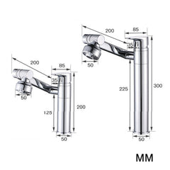 Universal Swivel Faucet Bathroom Hot & Cold Dual-Out Mode Faucet, Short HT-805065, High HT-805065-1, Short HT-99528, High HT-99528-1, Short HT-87590, High HT-87590-1, Short HT-90560, High HT-90560-1