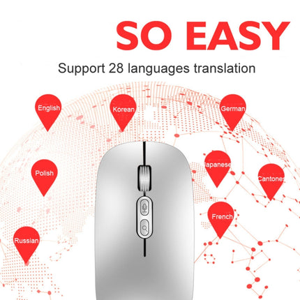 M103 1600DPI 5 Keys 2.4G Wireless Mouse Charging Ai Intelligent Voice Office Mouse, Support 28 Languages