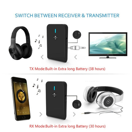 BT-6 2 In 1 Receiver & Transmitter Bluetooth 5.0 Audio Adapter, BT-6