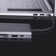 10 in 1 Type-C Multi-Function Docking Station PD Fast Charging HUB, 10 in 1