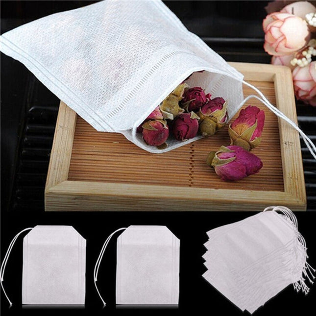 100Pcs/Lot Teabags Scented Tea Bags with Seal Filter Paper, Size: 5.5 x 7cm