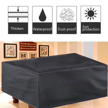 Billiard Table Dust Cover Billiard Protective Cover Water-Repellent Furniture Cover, 225x116x82cm, 260x135x82cm, 287x155x82cm