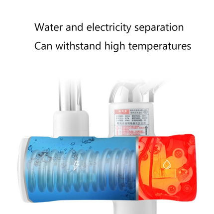 Kitchen Instant Electric Hot Water Faucet Hot & Cold Water Heater EU Plug, Lamp Display Lower Water Inlet, Lamp Display Side Water Inlet, Lamp Display Leakage Protection Lower Water Inlet, Lamp Shows Leakage Protection Side Water Inlet�����������������...