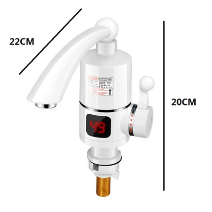 Digital Display Electric Heating Faucet Instant Hot Water Heater EU Plug, Digital Display Horizontal Tube, Digital Display Elbow, Digital Horizontal Tube With Leakage Protection, Digital Elbow With Leakage Protection, Lamp Display Elbow����������������...