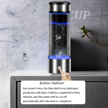 Portable Health Hydrogen-Rich Water Cup High-Concentration Negative Ion Electrolysis Generator, 450ml