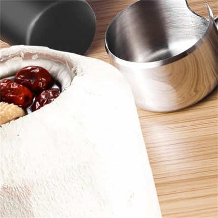 304 Stainless Steel Coconut Opener Tool Coconut Shell Shaving Tool Set, 2 in 1 Coconut Opener