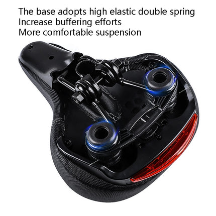 Bicycle Seat With Taillights With Light Mountain Bike Bicycle Saddle Seat Cushion, YF-1076-3