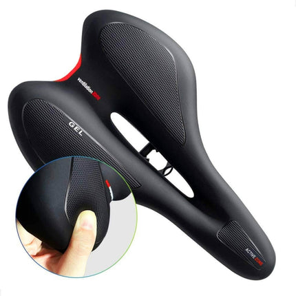 Silicone Bicycle Seat GEL Mountain Bike Saddle Bicycle Seat Saddle, Black Red, Black Yellow, Black Blue