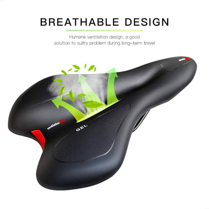 Silicone Bicycle Seat GEL Mountain Bike Saddle Bicycle Seat Saddle, Black Red, Black Yellow, Black Blue