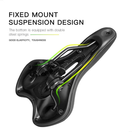 Silicone Bicycle Seat GEL Mountain Bike Saddle Bicycle Seat Saddle, Black Red, Black Yellow, Black Blue