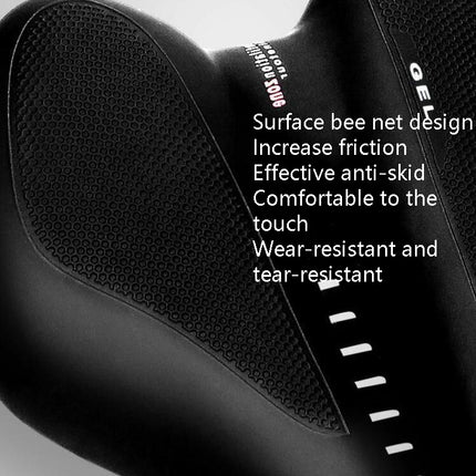 Silicone Bicycle Seat GEL Mountain Bike Saddle Bicycle Seat Saddle, Black Red, Black Yellow, Black Blue