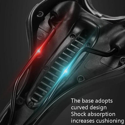 Silicone Bicycle Seat GEL Mountain Bike Saddle Bicycle Seat Saddle, Black Red, Black Yellow, Black Blue