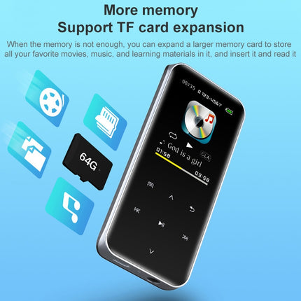 Reproductor MP3 portátil con pantalla táctil y Bluetooth, grabador de libros electrónicos, 4 GB, 8 GB, 16 GB, 32 GB