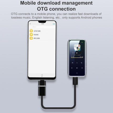 Reproductor MP3 portátil con pantalla táctil y Bluetooth, grabador de libros electrónicos, 4 GB, 8 GB, 16 GB, 32 GB