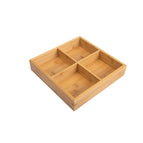 Small Four Grid Bamboo Plate