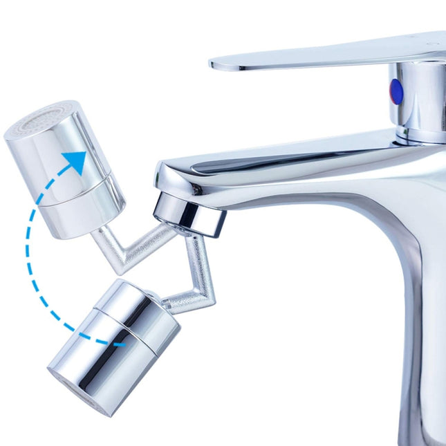 720-Degree Universal Rotating Faucet Anti-Splash Spout Filter Dual-Function Faucet, Three Sections, Two Sections
