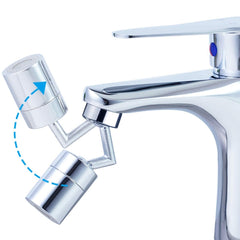 720-Degree Universal Rotating Faucet Anti-Splash Spout Filter Dual-Function Faucet, Three Sections, Two Sections