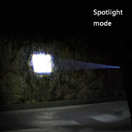 Telescopic Zoom Strong Light Flashlight Strong Magnetic Rechargeable LED Flashlight, Silver Head (No Battery, No Charger), Black Head (No Battery, No Charger), Silver Head (With Battery, EU Plug Charger), Black Head (With Battery, EU Plug Charger)