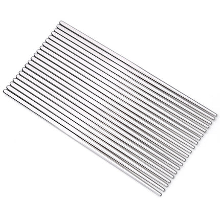 1 Pairs 304 Stainless Steel Chopsticks Non-Slip Tableware Adult Chopsticks, 18.5cm, 22.7cm