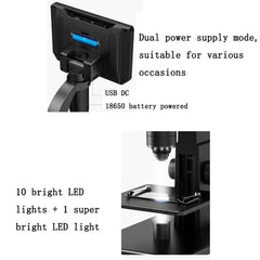 2000X 7 Inch Microbial Cell Observation Microscope Electronic Digital Magnifying Glass