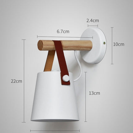 LED Wall Light Wood Wall Lamp Bed Bedside Light Night Lights Modern Nordic Lampshade Home Decor