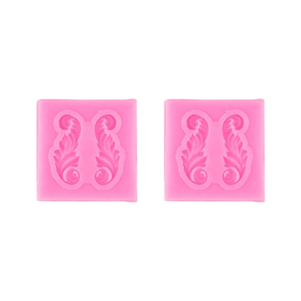 2 PCS Fondant Cake Silicone Mold Hollow Embossed Border Frame Retro Photo Frame Mould