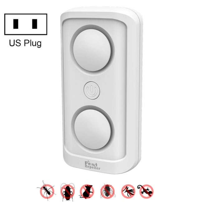 BG302 Dual-Speaker Intelligent Frequency Conversion Mosquito Repellent Ultrasonic Insect Repellent, US Plug 110V, EU Plug 220V, UK Plug 220V, JP Plug 110V