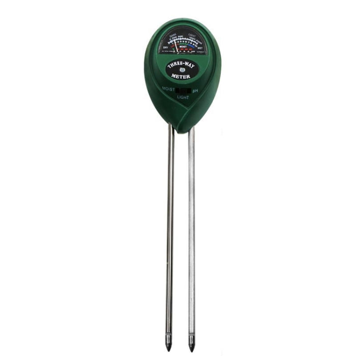 3-in-1-Bodendetektor, PH-Wert, Lichtintensitäts-Teststift, runder Kopf, Boden-Trockenfeuchtigkeitsmesser, 3-in-1