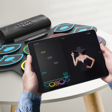 MD862M Bluetooth Drum Set For Beginners Learn To Play Portable Electronic Drums, MD862M