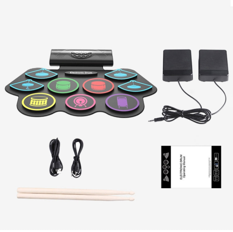 MD862M Bluetooth Drum Set For Beginners Learn To Play Portable Electronic Drums, MD862M