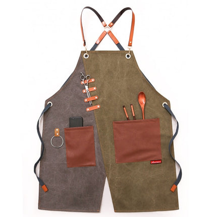Denim Apron Barber Milk Tea Shop Waiter Overalls