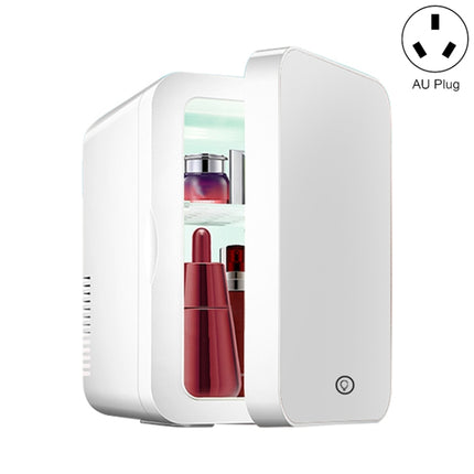PD-8 8L Mirror Cosmetics Storage Small Refrigerator Fruit Drink Refrigerator, 8L White (UK Plug), 8L White (EU Plug), 8L White (AU Plug)