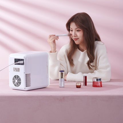 5L Beauty Makeup Mirror Skin Care Products And Facial Mask Refrigerator Semiconductor Car Refrigerator, 5L White (EU Plug), 5L White (UK Plug), 5L White (US Plug), 5L White (AU Plug)