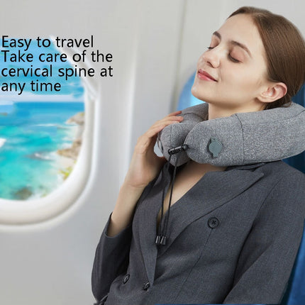 PL60 Neck Massager Cervical Spine Massage Pillow Household Inflatable U-Shaped Neck Pillow, PL60