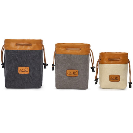 S.C.COTTON Liner Bag Waterproof Digital Protection Portable SLR Lens Bag Micro Single Camera Bag Photography Bag, Beige L, Carbon Black L, Gray L, Beige M, Carbon Black M, Gray M, Beige S, Carbon Black S, Gray S