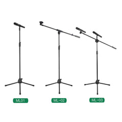 Live Microphone Lift Stand Floor Microphone Stand Stage Performance Vertical Tripod, ML01, ML02, ML03