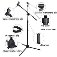 Live Microphone Lift Stand Floor Microphone Stand Stage Performance Vertical Tripod, ML01, ML02, ML03