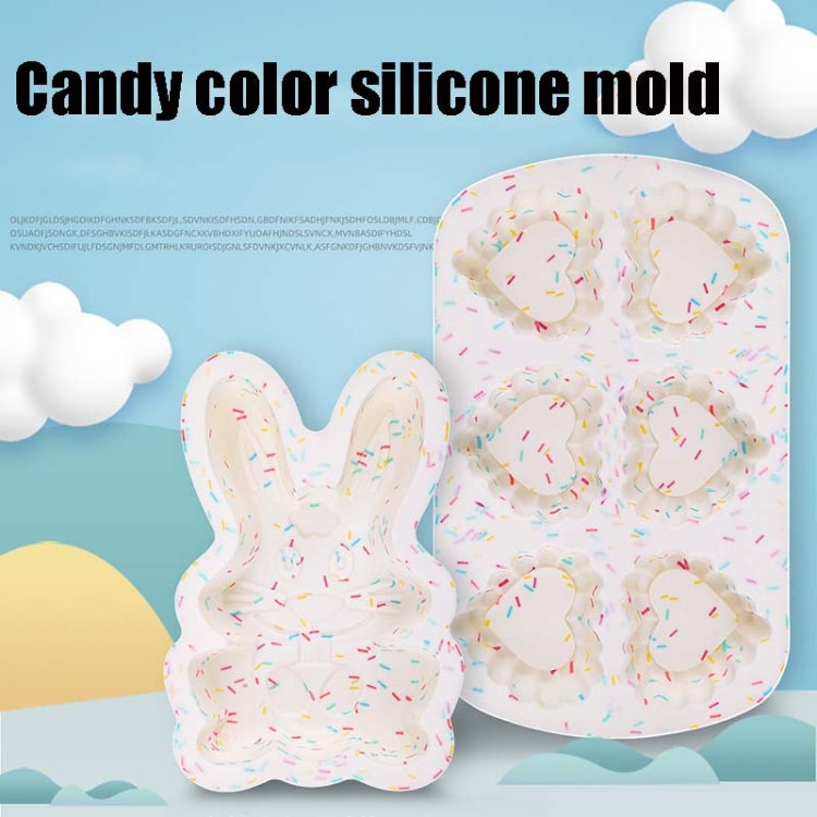 GW20035 DIY Candy Color Cartoon Silicone Cake Toast Ice Tray Mold, 12 Inch Rectangular, 12 Inch Round, 11 Inch Round, 8 Inch Sheep, 8 Inch Bunny, 8 Inch Chicken, 6-hole Muffin Vup, 12 Inch Savarin Cake Mold