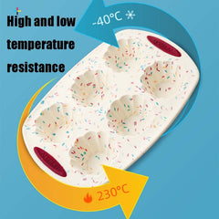 GW20035 DIY Candy Color Cartoon Silicone Cake Toast Ice Tray Mold, 12 Inch Rectangular, 12 Inch Round, 11 Inch Round, 8 Inch Sheep, 8 Inch Bunny, 8 Inch Chicken, 6-hole Muffin Vup, 12 Inch Savarin Cake Mold
