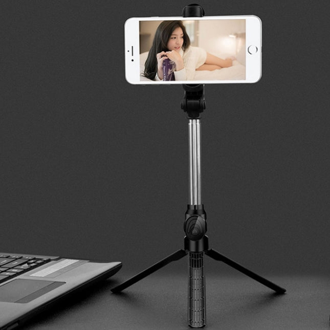 Bluetooth Stativ Selfie Stick Live Handyhalter, Schwarz, Weiß, Pink
